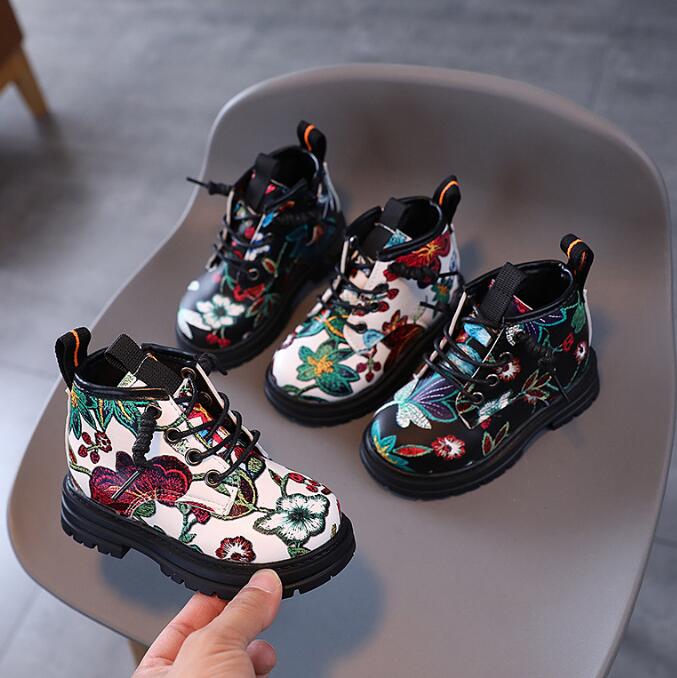 靴★子供靴★キッズ靴★キッズ女の子★シューズ★ショートブーツ★2色「21-30#」