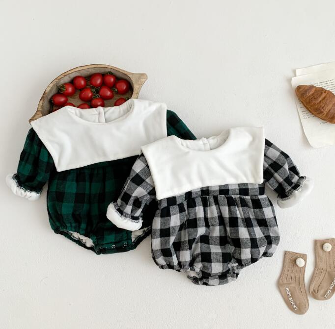 秋冬新作★ロンパース★連体服★韓国風子供服★ベビー★裏起毛★2色★66-100CM