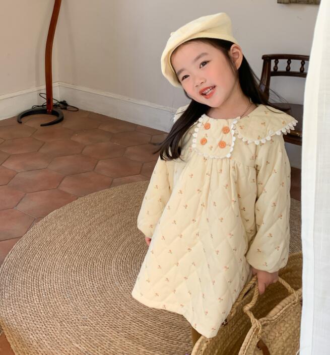 新品★子供服　厚手ワンピース★90-130cm★