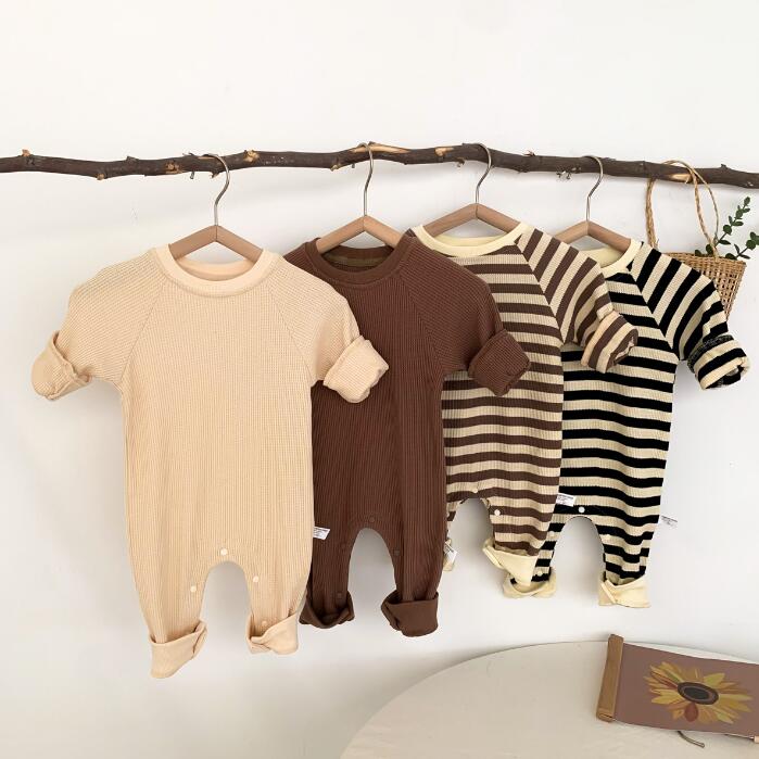 2023★春秋新作★韓国風ベビー服★ロンパース★連体服★4色66-90CM