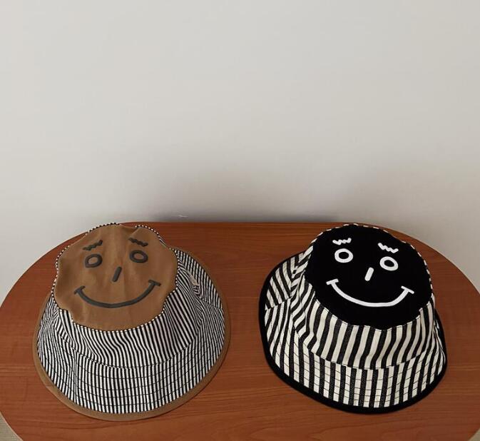 子供用★バケットハット★帽子★男女兼用★キッズ★カジュアル★韓国風★笑顔★2色