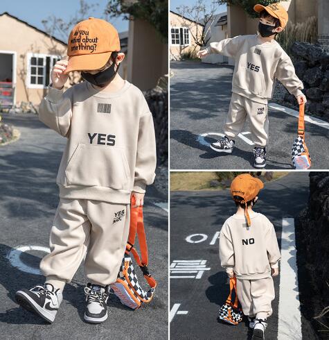 2023新品★子供服　トップス+ズボン　セットアップ★90-140cm★2色