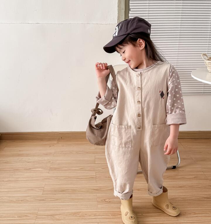 2023新品★子供服　サロペット　連体服★80-130cm★2色