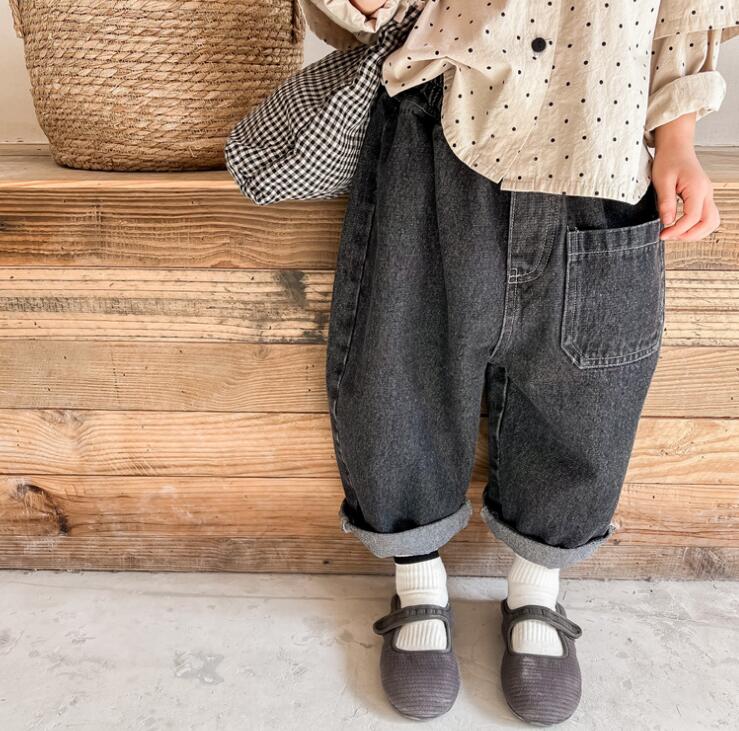 子供服★ジーンズ★ボトムス★ズボン★デニム★韓国風子供服★男女兼用★80-130CM