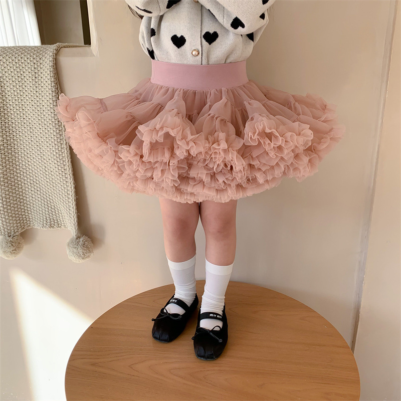 スカート★♪可愛い★♪ネット糸★♪80-130cm★♪子供服★♪♪