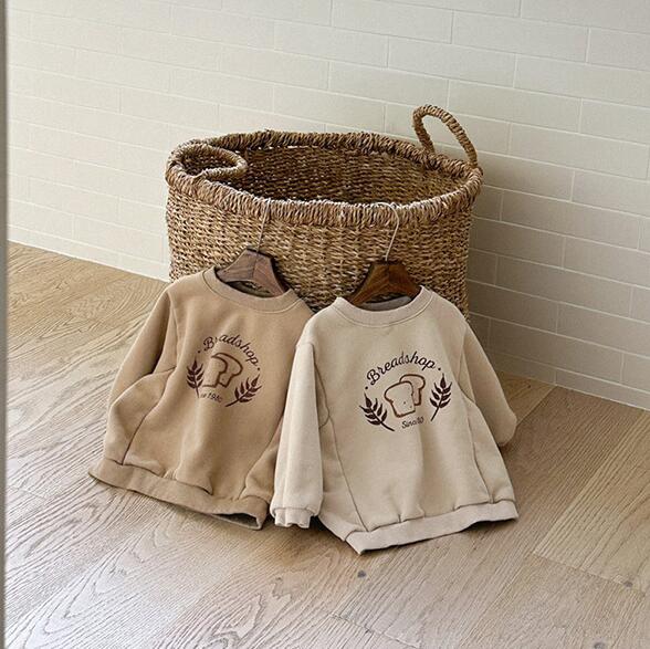 2023新作★子供服★トップス★スウェット★長袖★キッズ★2色★73-110CM