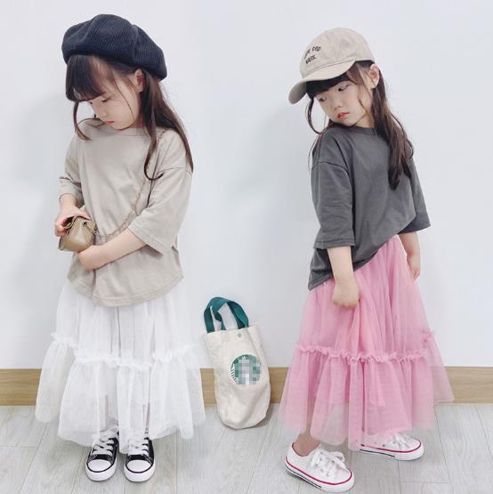 2023春夏新品★親子用服　ボトムス　スカート　90-150cm/M-L★2色
