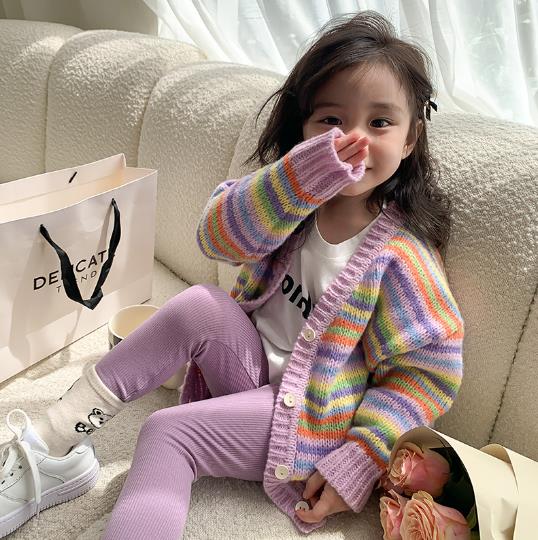 2023春夏新品★子供服　カーディガン&レギンス　分けて販売　90-150cm