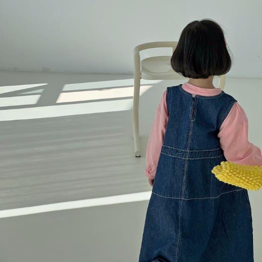 2023春新品★子供服　デニムワンピース　90-140cm
