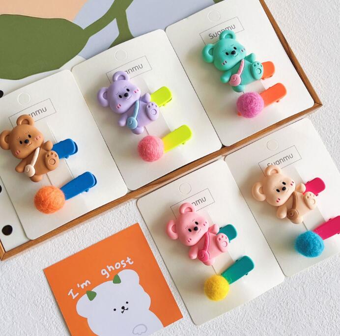 子供用★キッズ★髪飾り★まとめ髪用★ヘアアクセサリー★ヘアピン★2枚入り★多色