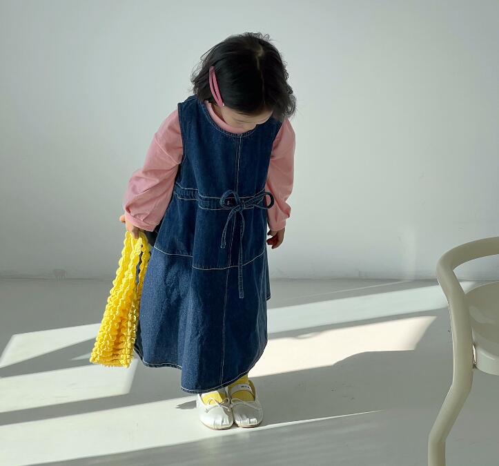 2023新品★子供服　デニムワンピース★80-140cm★