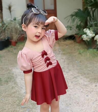 2023年新作★キッズ用アパレル　水着★帽子付き★90-140