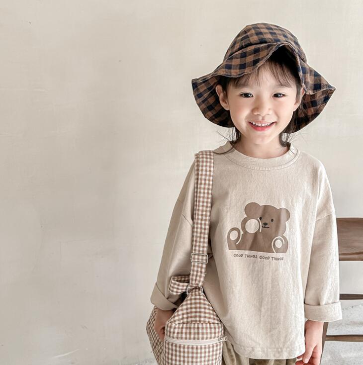 子供服★トップス★Tシャツ★長袖シャツ★韓国風子供服★男女兼用★2色★80-130CM