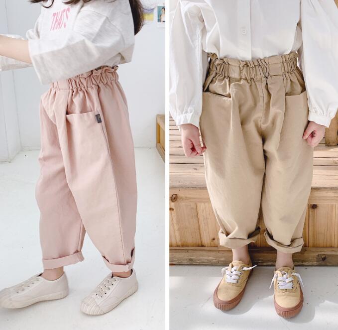 子供服★ズボン★ボトムス★韓国風子供服★キッズ女の子★無地★2色★80-130CM