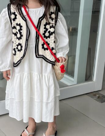 ★春新作★キッズ用アパレル★ニットベスト★カーディガン★S-L