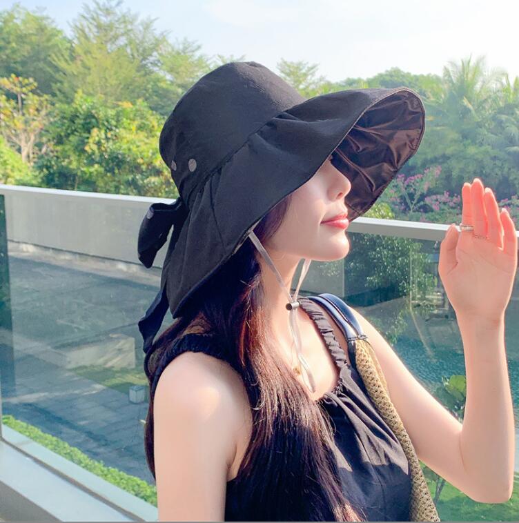 2023新作・日焼け止め・大人用帽子・バケットハット・キャップ・日系・ファッション・