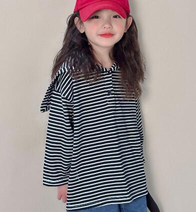 ★春夏新作★キッズ用アパレル★トレーナー★ボーダー柄★90-140