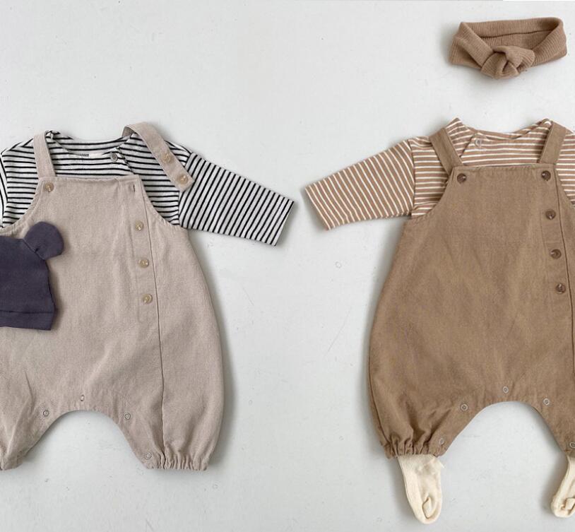 2023★春新作★韓国風ベビー服★サロペット★トップス★4色66-90CM