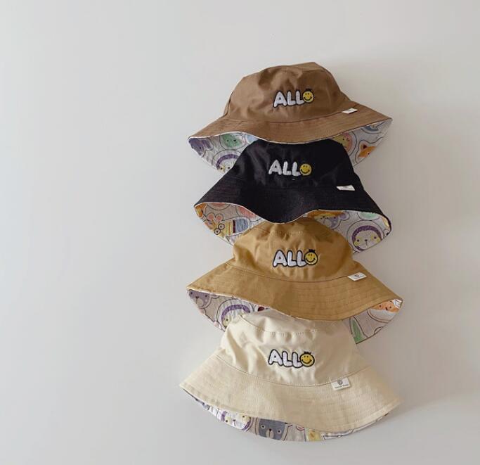 子供用★バケットハット★帽子★ベビー★日焼け防止★カジュアル★リバーシブル★4色