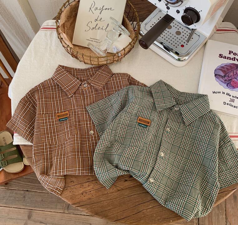 2023新品★子供服　トップス　シャツ★90-140cm★2色