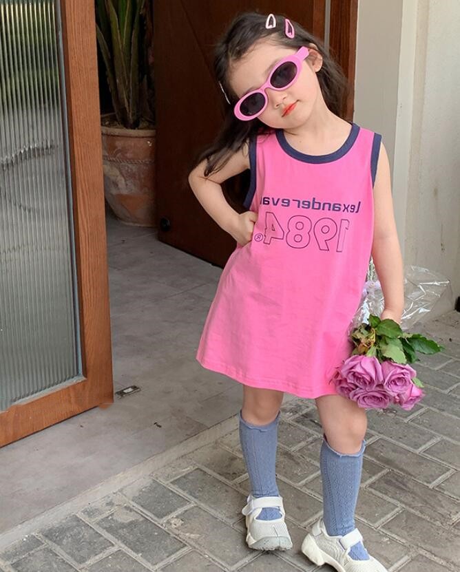 2023★春夏新作★韓国風子供服★ワンピース★2色7-15