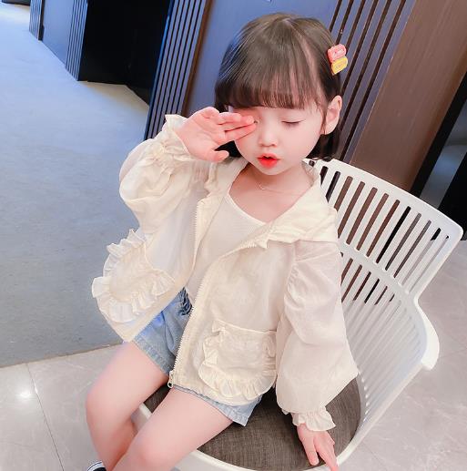 2023春夏新品★子供服　トップス　日焼け止めコート　90-130cm