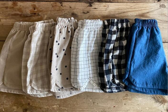 2023★春夏新作★韓国風子供服★ショートズボン★水玉★チェック★8色80-120CM