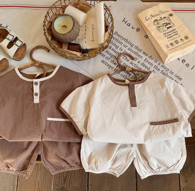 子供服★トップス+パンツ★セットアップ★韓国風子供服★キッズ男の子★2色★80-130CM