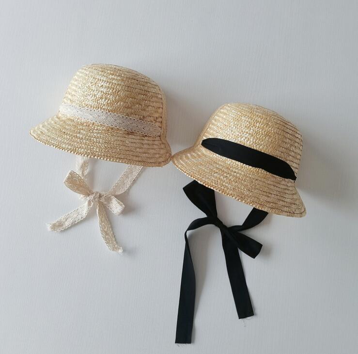 2023新品★子供用★草編み帽子★2色選べ