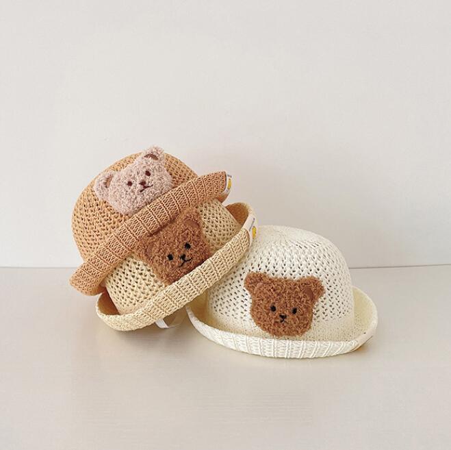 子供用★帽子★ベビー★日焼け防止★麦わら帽子★キッズ★男女兼用★薄手★7色