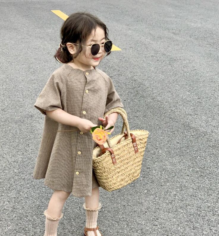 少量在庫★子供服　棉布ワンピース　130.140cm★