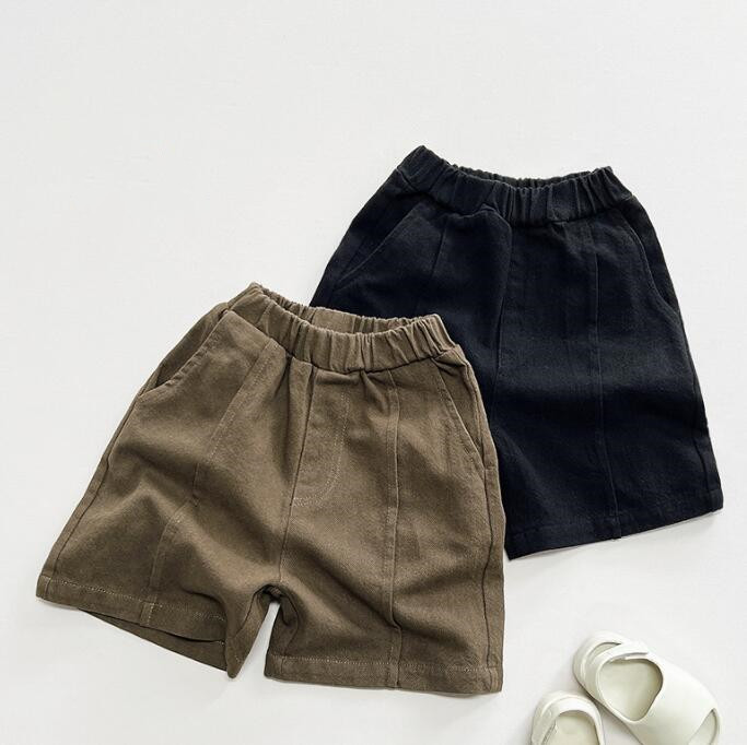 子供服★七分丈パンツ★ボトムス★韓国風子供服★キッズ★男女兼用★無地★2色★80-130CM