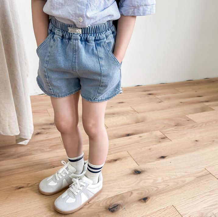 2023★春夏新作★韓国風子供服★ショートズボン★ジーンズ★2色80-130CM
