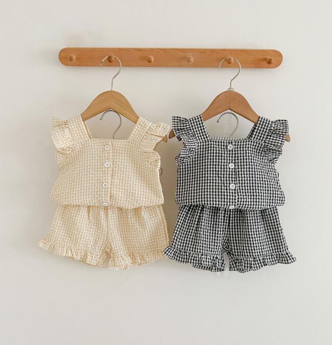 2023★春夏新作★韓国風ベビー服★トップス+ズボン2セット★2色66-100CM