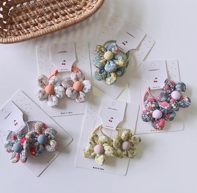 子供用★キッズ★髪飾り★まとめ髪用★ヘアアクセサリー★ヘアゴム★2枚入り★多色