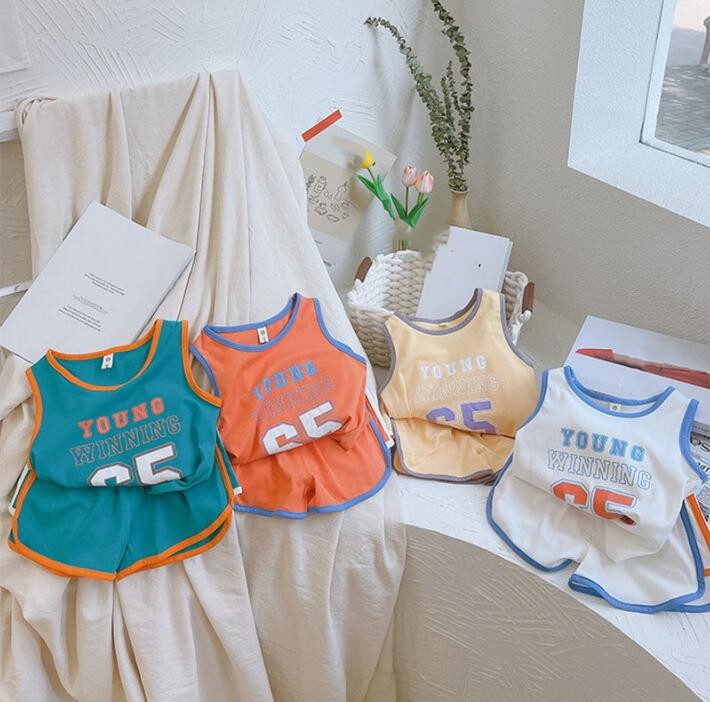 2023★春夏新作★韓国風子供服★トップス+ズボン2セット★4色80-130CM