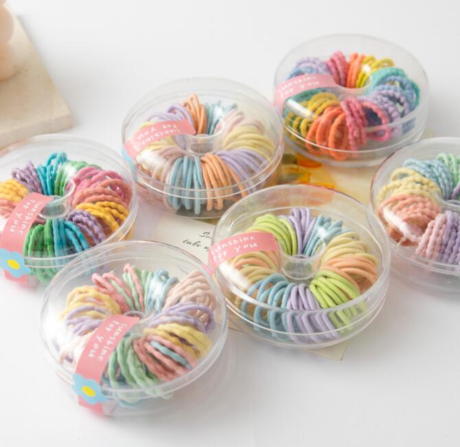 子供用★キッズ★髪飾り★まとめ髪用★ヘアアクセサリー★ヘアゴム★60枚入り★多色