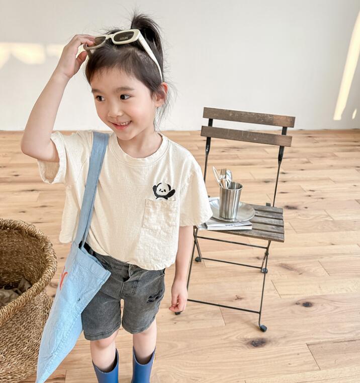 2023★春夏新作★韓国風子供服★トップス★Tシャツ★2色80-130CM