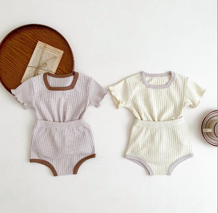 2023★春夏新作★韓国風子供服★トップス+ズボン2セット★2色73-100CM