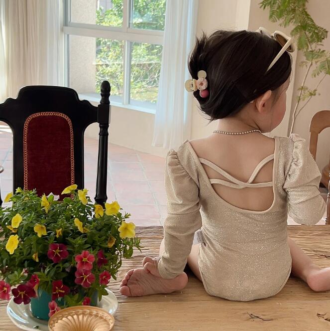 子供服★水着★連体服★韓国風子供服★キッズ女の子★温泉★90-140CM