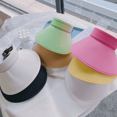 ハワイ 春夏キャップ レディース キッズ サンバイザー 帽子 UVカット つば広 紫外線対策 日焼け止め