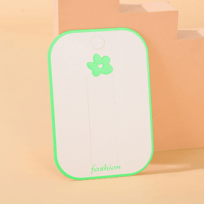 包装カード アクセサリー用品 包装タグ ショップカード ラッピング インナーパッケージ 7.5*11cm 100枚入