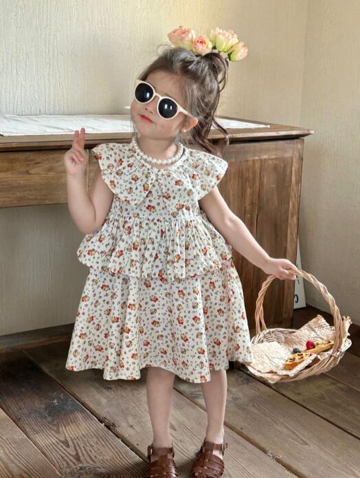 子供服★ワンピース★韓国風子供服★キッズ女の子★可愛い★7-17#
