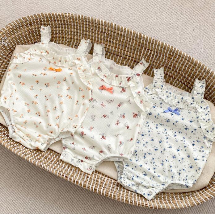 子供服★ロンパース★連体服★韓国風子供服★ベビー★ノースリーブ★3色★66-90CM