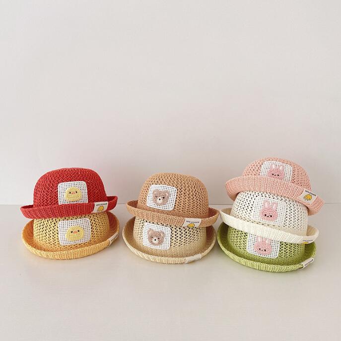 子供用★帽子★麦わら帽子★ベビー★日焼け防止★韓国風★可愛い★7色