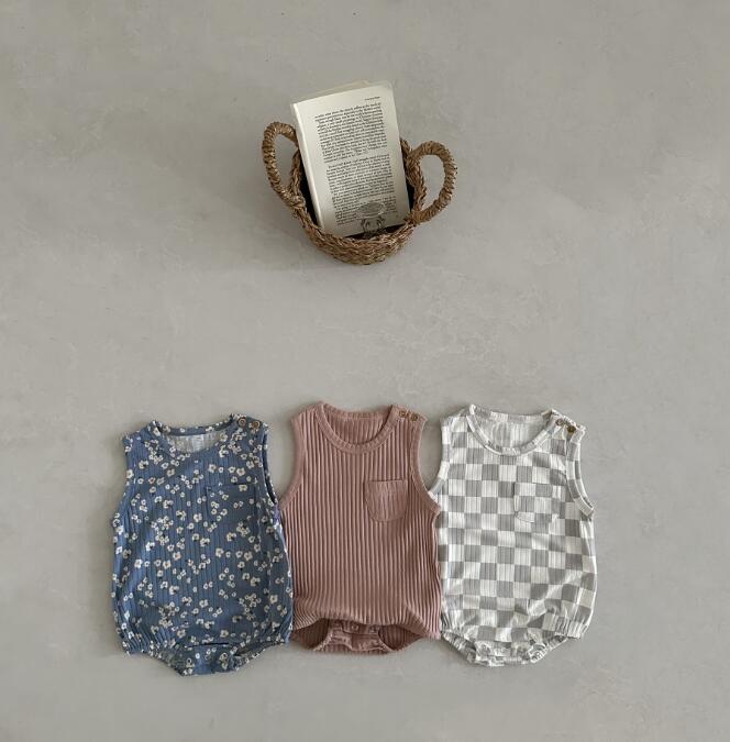 2023★春夏新作★韓国風ベビー服★ロンパース★3色66-90CM