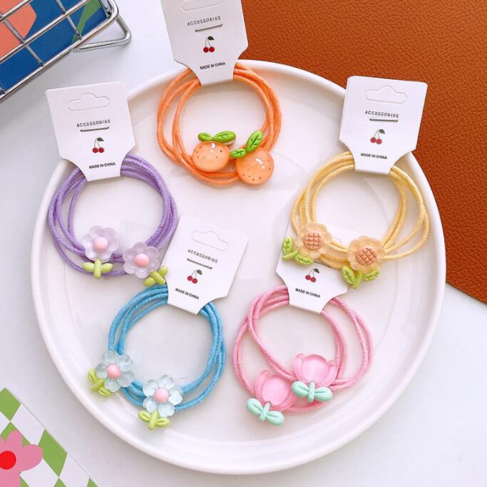 子供用★ヘアゴム★髪飾り★まとめ髪用★ヘアアクセサリー★2枚入り★可愛い★多色