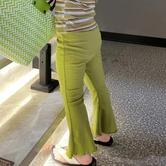 子供服★ズボン★ボトムス★カジュアル★韓国風子供服★キッズ女の子★無地★90-140CM