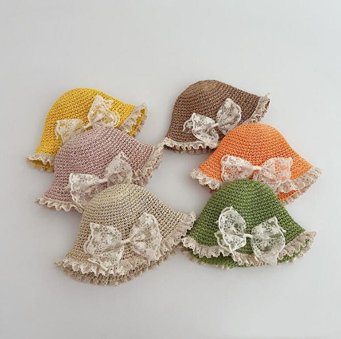 子供用★帽子★麦わら帽子★キッズ女の子★日焼け防止★カジュアル★蝶結び★6色