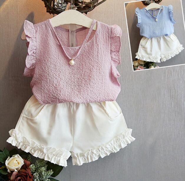 2023★春夏新作★韓国風子供服★トップス+ズボン2セット★2色7-15